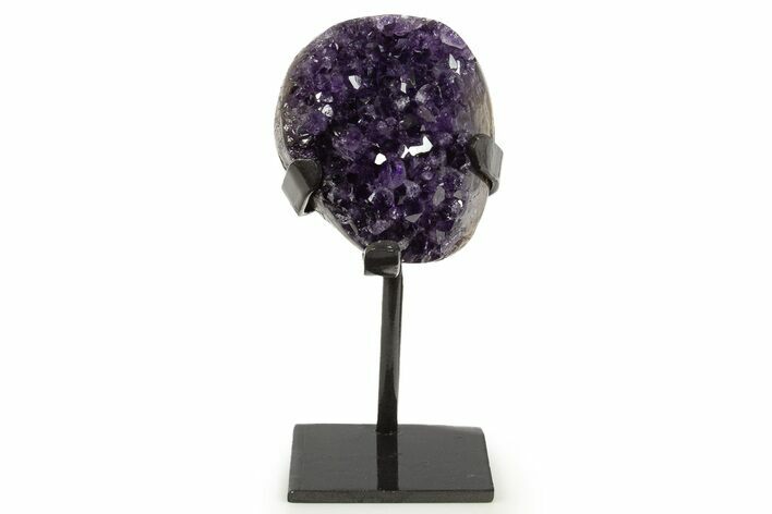 Sparkling Amethyst Geode With Metal Stand - Uruguay #342510